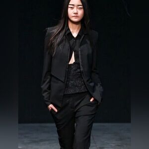 Kimberly Ovitz Black Blazer Size‎ 4 - Vogue Ready to Wear